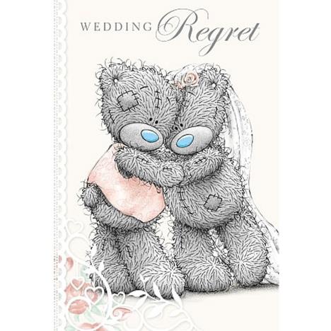 Wedding Regret Me to You Bear Card £1.49